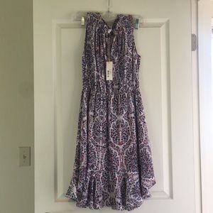 Rebecca Taylor paisley ruffle dress